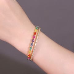 Pulseira bracelete coração mix cores   XYH100937