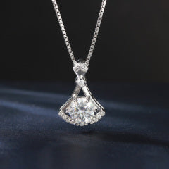 Colar prata 925 Moissanite   XYN101331