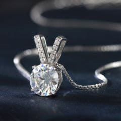 Colar Moissanite prata 925  XYN101326