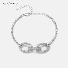 Pulseira Luxo Elos Cravejados XYH100603