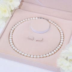 Colar Pérolas Natural Agua Doce 9mm  Fecho Prata 925  ZZ008  Natural Pearls Necklace 9mm