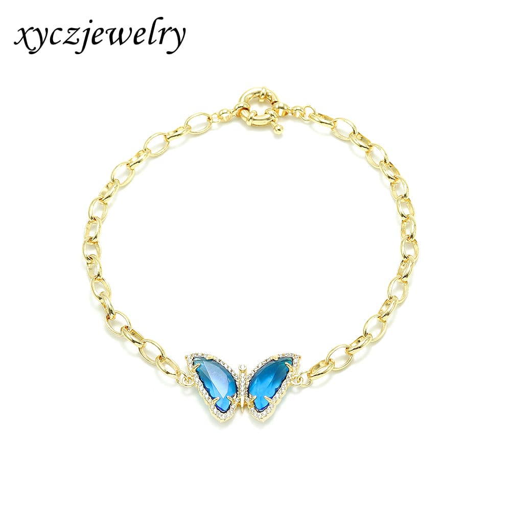 Pulseira Borboleta Espelhada  XYH100805 手链