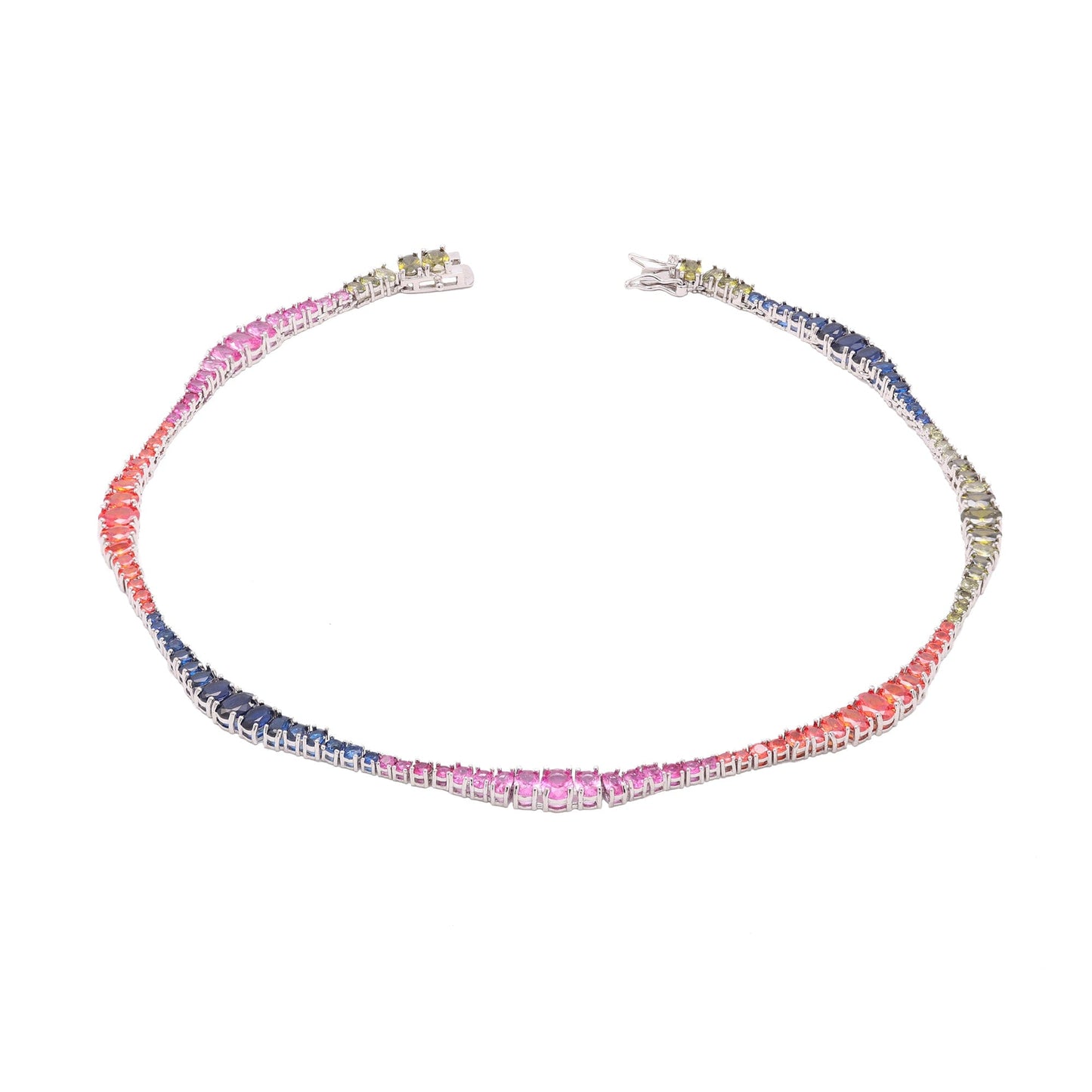 DESC-Colar Riviera Carrê Mix de Cores  Luxo  XYN101242  necklace