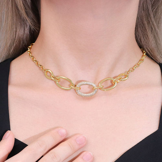 Colar Choker  Elos Luxo XYN101051