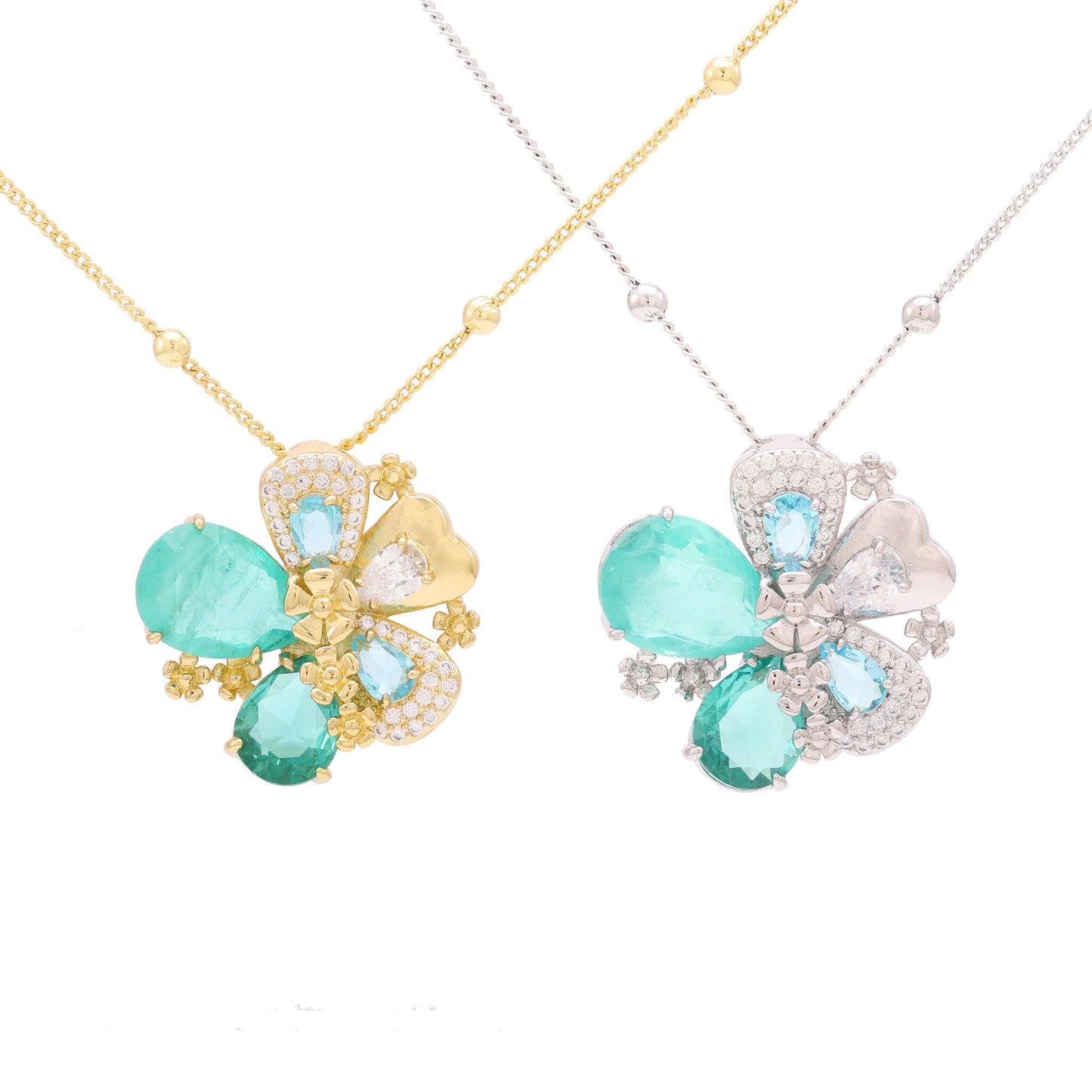 Colar Fusion Gotas  Flor XYS101181 necklace