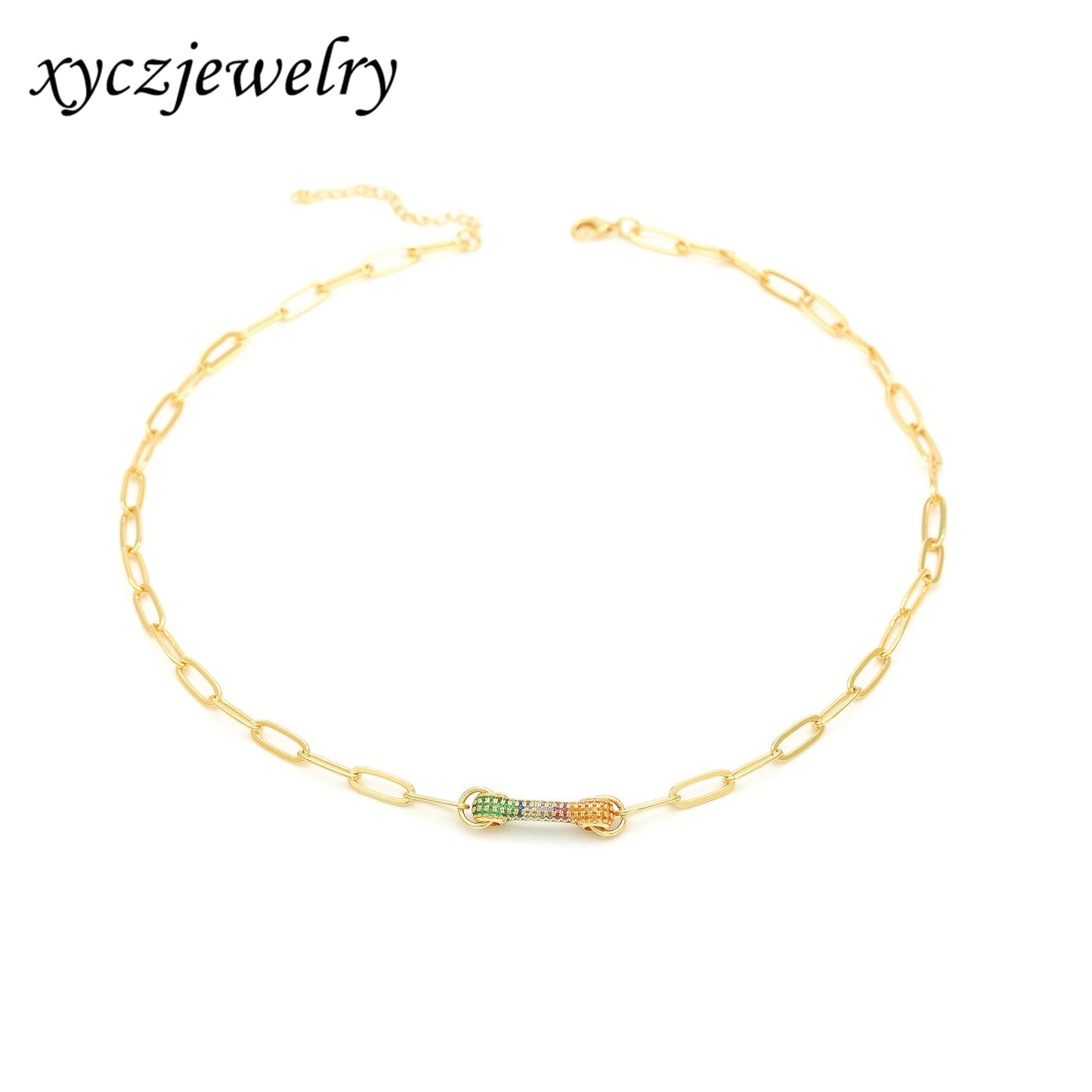 Colar Trava Colorida  XYN101081 necklace