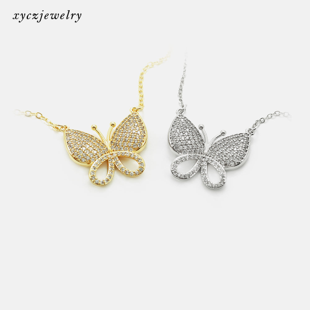 BRUTO-Colar com pingente Borboleta Premium XYS100965 吊坠+链条   VENDIDO SEPARADAMENTE necklace