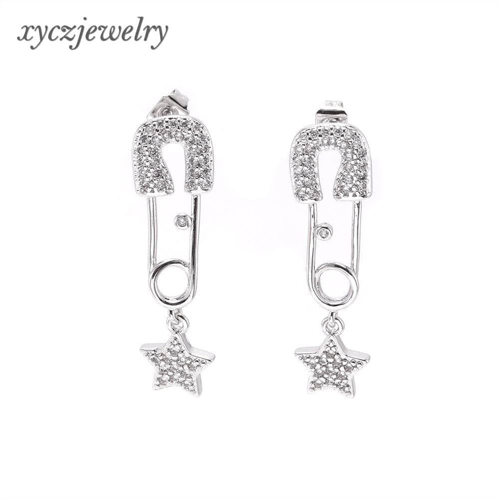 DESC - Brinco Estrela Alfinete XYE103088 earring