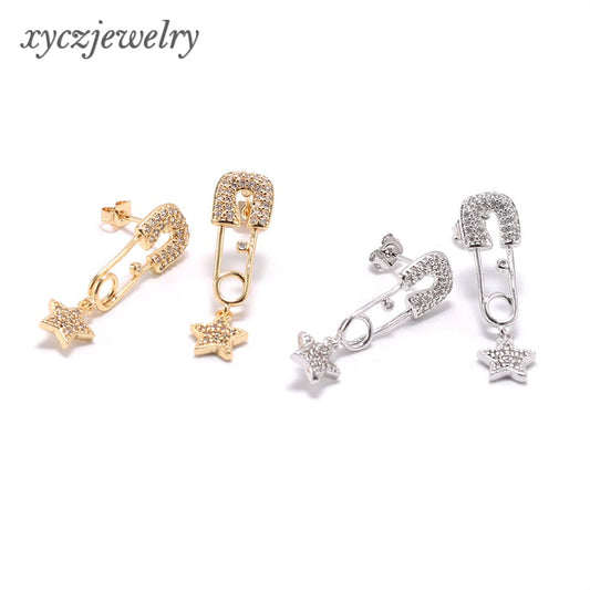 DESC - Brinco Estrela Alfinete XYE103088 earring